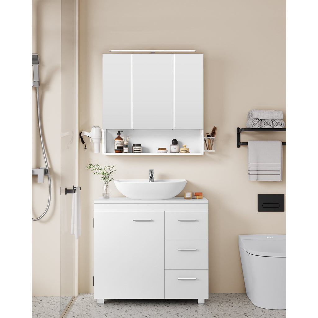 Under Sink Bathroom Cabinet with Adjustable Height, Easy Assembly - product gallery image 9