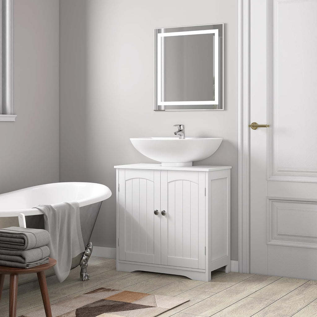 Under Sink Bathroom Cabinet with Adjustable Height, Water-Resistant - product gallery image 11