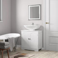 Under Sink Bathroom Cabinet with Adjustable Height, Water-Resistant