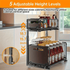 Under Sink Bathroom Cabinet with Foldable, Pull-Out, Freestanding - product gallery image 5