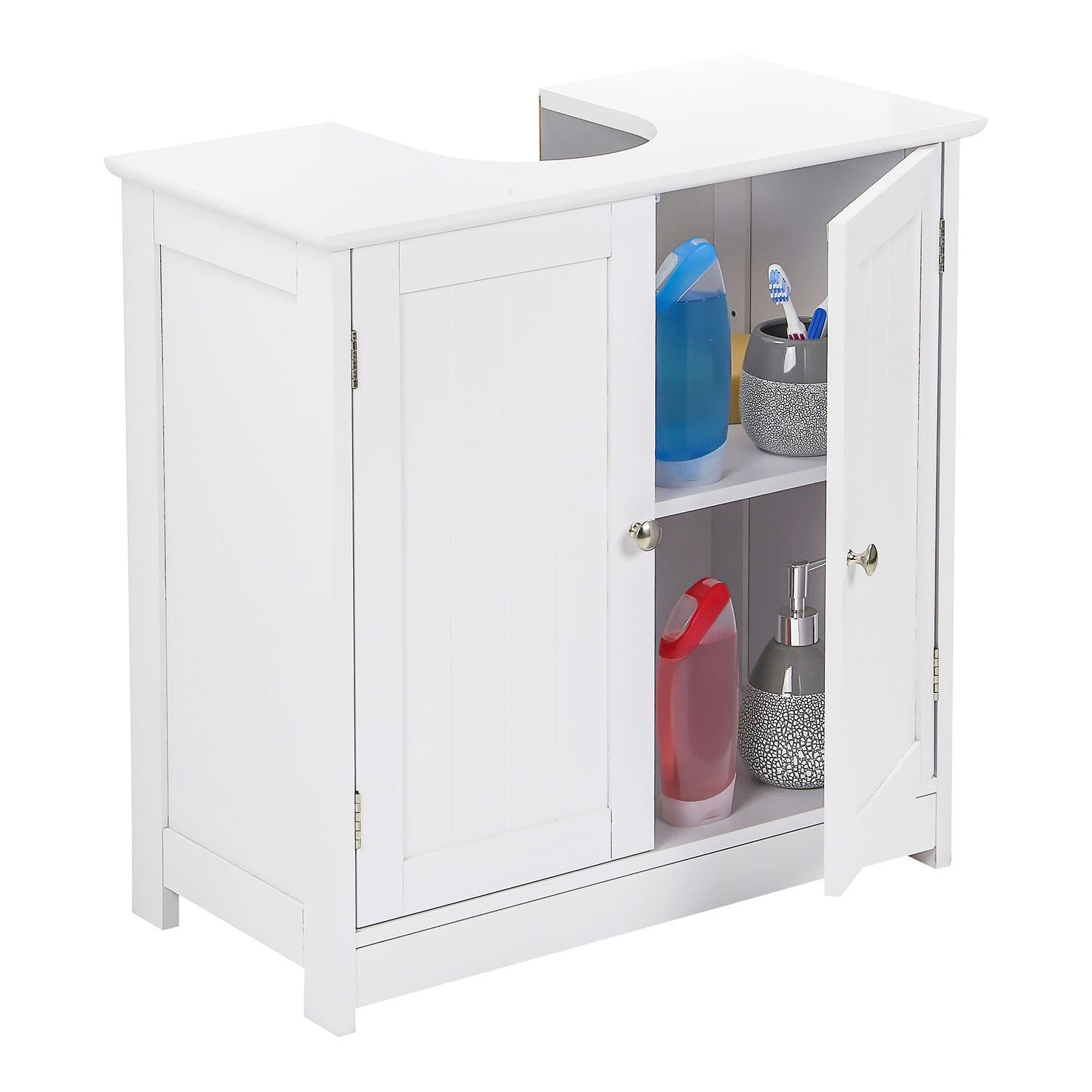 Under Sink Bathroom Cabinet with Freestanding, U-Shaped Cut-Out - product gallery image 12