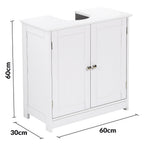 Under Sink Bathroom Cabinet with Freestanding, U-Shaped Cut-Out - product gallery image 14
