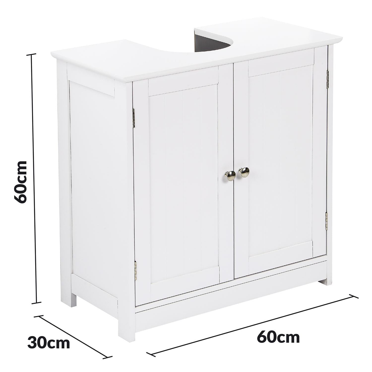 Under Sink Bathroom Cabinet with Freestanding, U-Shaped Cut-Out - product gallery image 14