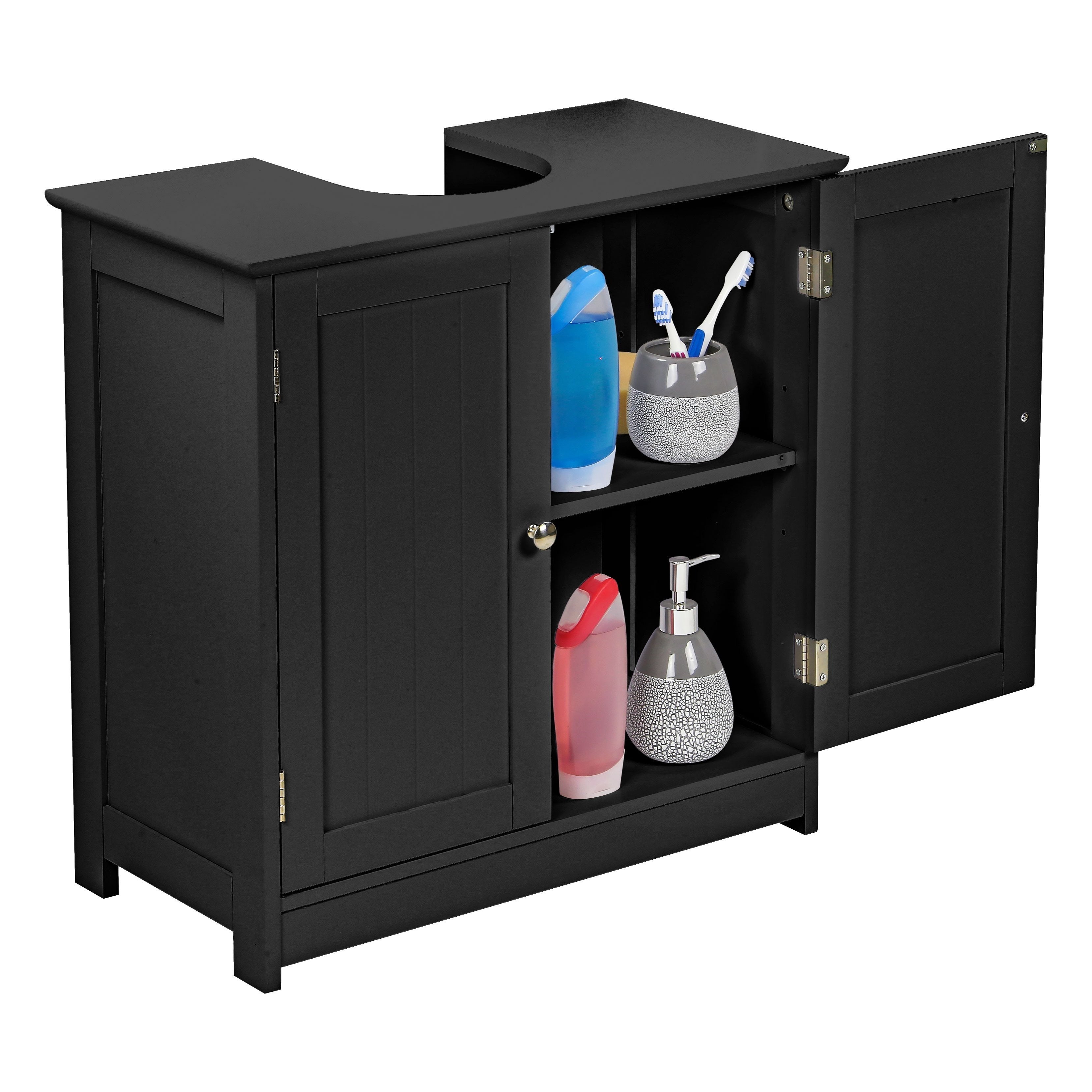 Under Sink Bathroom Cabinet with Freestanding, U-Shaped Cut-Out - product gallery image 20