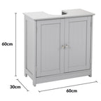 Under Sink Bathroom Cabinet with Freestanding, U-Shaped Cut-Out - product gallery image 8