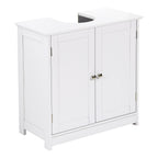 Under Sink Bathroom Cabinet with Freestanding, U-Shaped Cut-Out