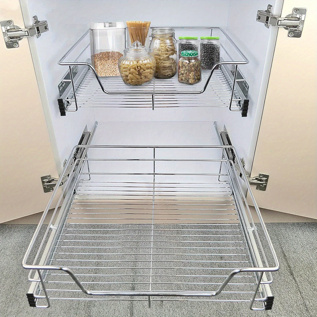 Under Sink Bathroom Cabinet with Pull-Out, 30cm, 40cm, 2 Packs