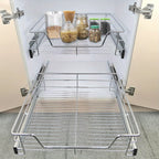 Under Sink Bathroom Cabinet with Pull-Out, 30cm, 40cm, 2 Packs
