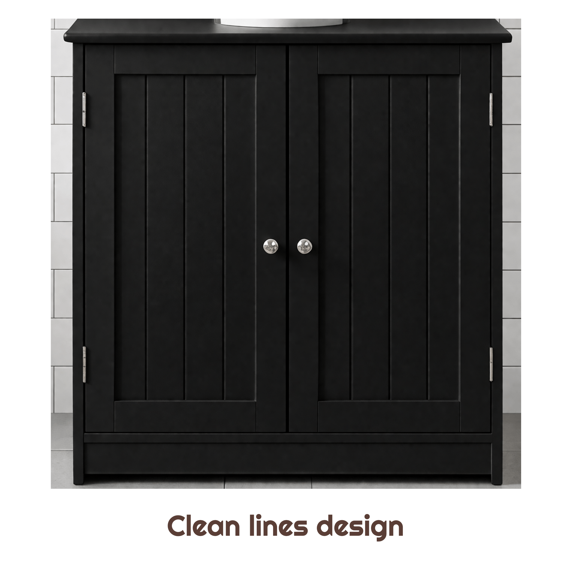 Under Sink Bathroom Cabinet with Space-Saving, Easy Assembly - product gallery image 5