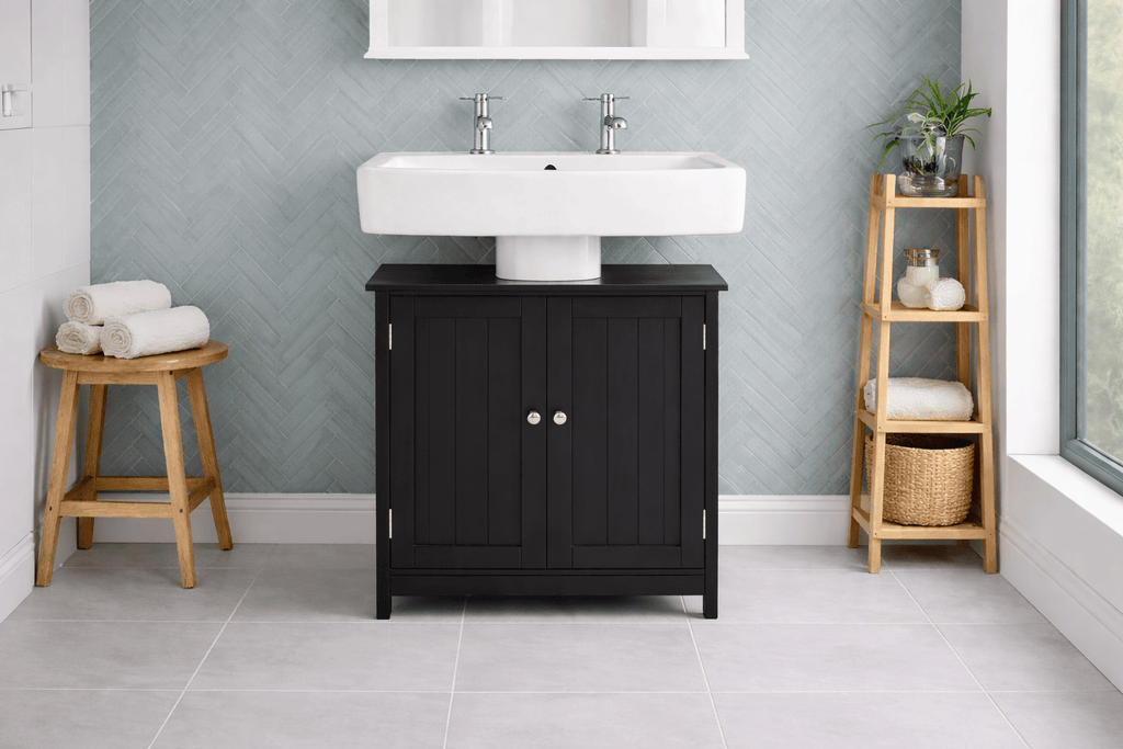 Under Sink Bathroom Cabinet with Space-Saving, Easy Assembly - product gallery image 9