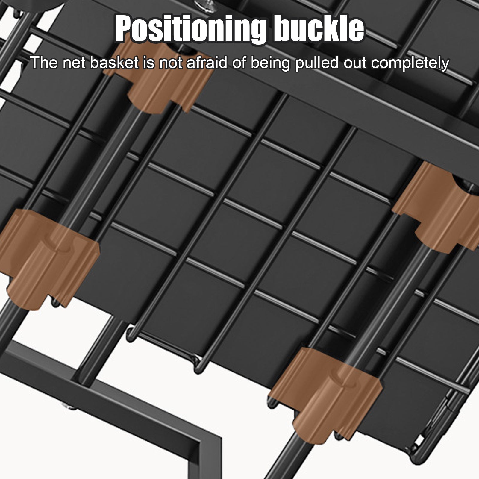 Under Sink Organiser with Adjustable Height, Pull-Out, Metal - product gallery image 10
