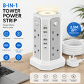 Upgraded New Product Tower Extension with 3.02m, USB Slots 3.02m, 20W Fast Charger - Gray White option