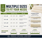 Upholstery Foam with FR24 High Density Cushion Replacement Insert - product gallery image 2