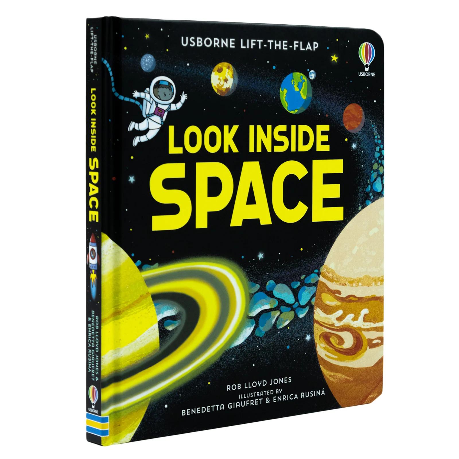 Usborne Look Inside Space Lift-the-Flap with Lift-the-Flap Book STEM Astronomy Book Kids
