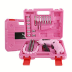V Pink Electric Screwdriver Battery with Rechargeable, 47pcs - product gallery image 4