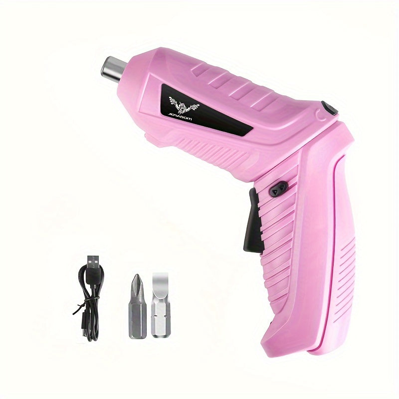 V Pink Electric Screwdriver Battery with Rechargeable, 47pcs