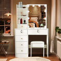 Vanity Dressing Table with Dimmable Hollywood Mirror Makeup Desk