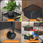 Vegetable Storage Rack with Easy Assembly, Wheels for home offices - product gallery image 5