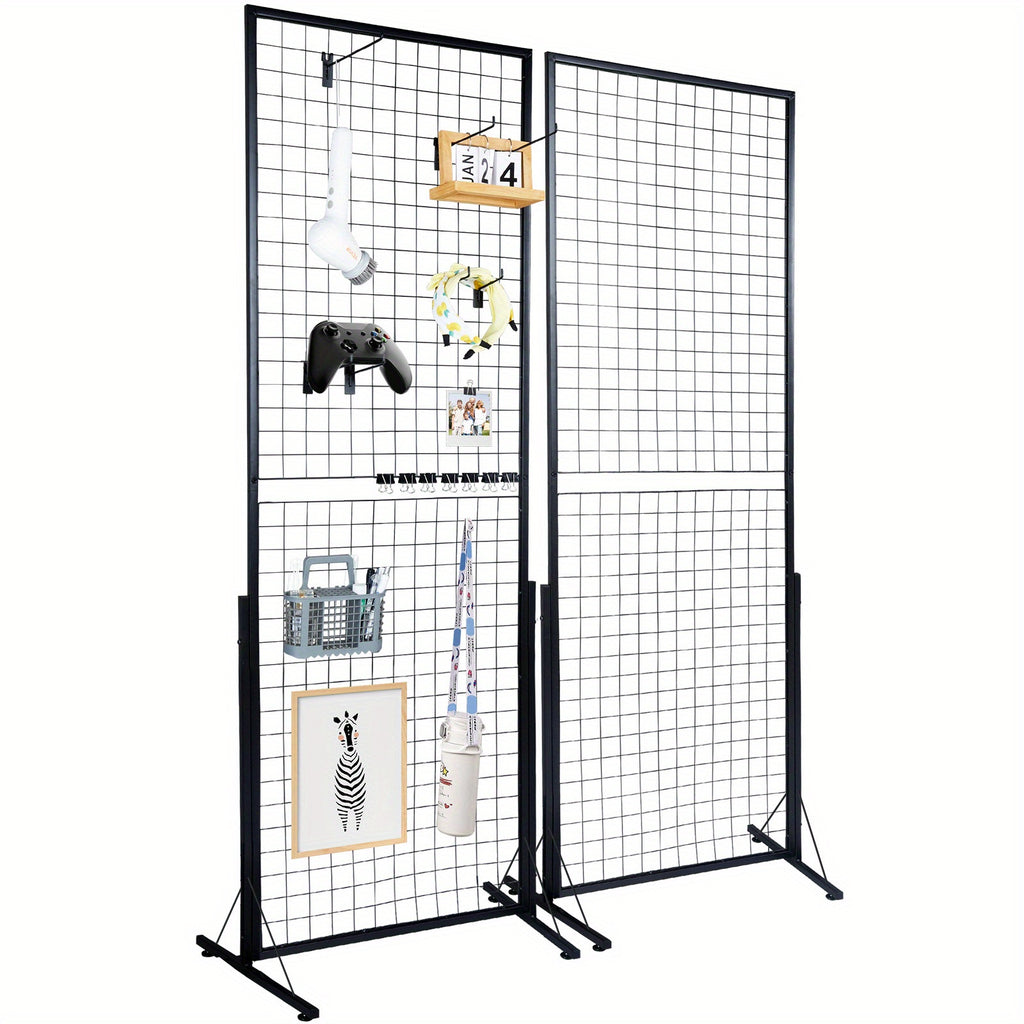 VEVOR 2' x 5.6' Grid Wall Panels Tower with 2 Packs, 47