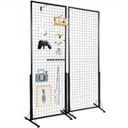 VEVOR 2' x 5.6' Grid Wall Panels Tower with 2 Packs, 47