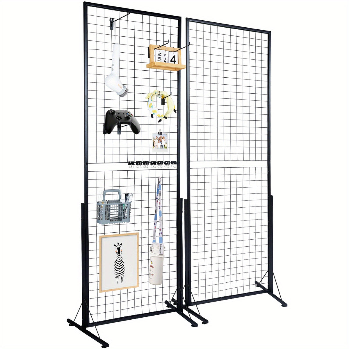 VEVOR 2' x 5.6' Grid Wall Panels Tower with 2 Packs, 47