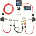 Voltage Sensitive Split Charge Relay Set with 12V AMP VSR 110Amp Camper Car - 3m with LED option