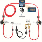 Voltage Sensitive Split Charge Relay Set with 12V AMP VSR 110Amp Camper Car - 3m with LED option
