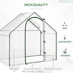 Walk-In Greenhouse with Walk-In Garden Outdoor 180x100x168cm Steel - product gallery image 5