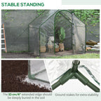 Walk-In Greenhouse with Walk-In Garden Outdoor 180x100x168cm Steel - product gallery image 6