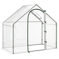 Walk-In Greenhouse with Walk-In Garden Outdoor 180x100x168cm Steel