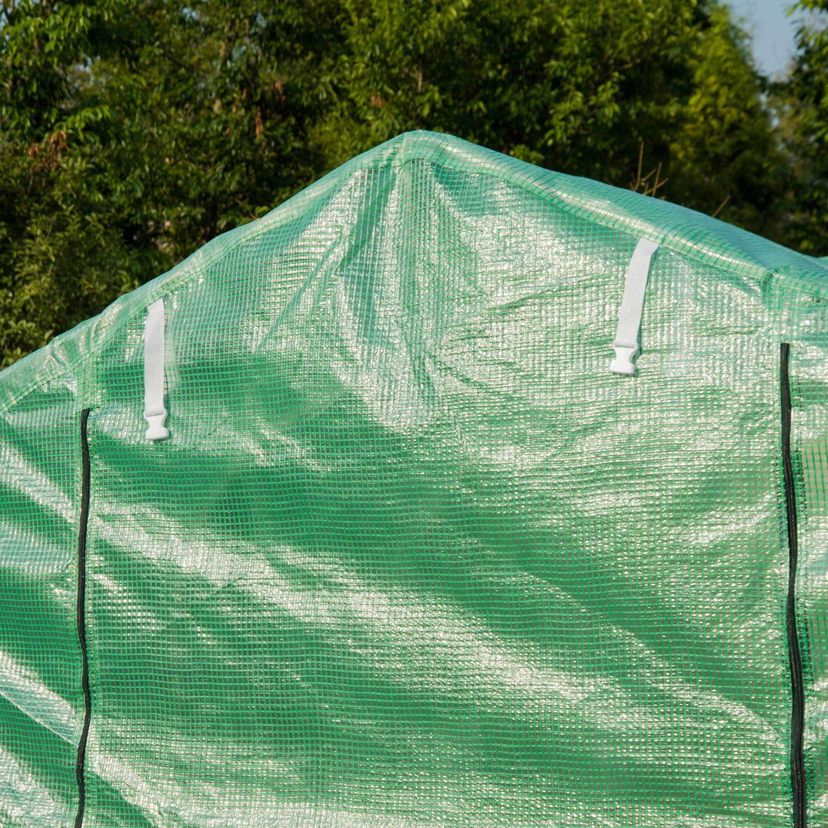 Walk-In Polytunnel Greenhouse with 2m, 3 x 2 M, 2m Walk-In Roll-Up Windows - product gallery image 8