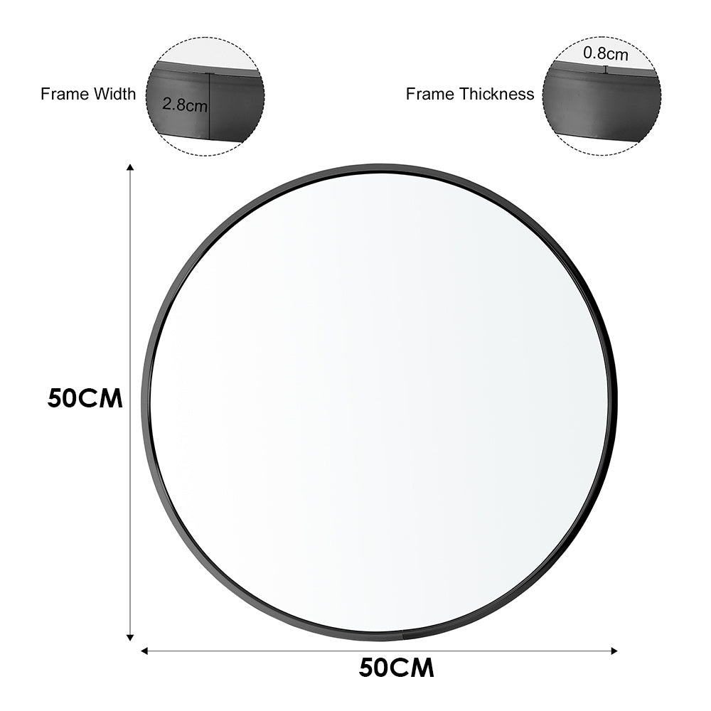 Wall Mirror with Wall-Mounted, 50cm, Glass for living rooms - product gallery image 3