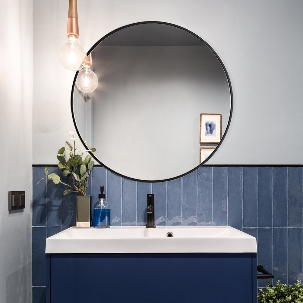 Wall Mirror with Wall-Mounted, 50cm, Glass for living rooms