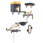 Wall Shelf with Space-Saving, Wall-Mounted, Costoffs Cat Tree Wall-Mounted Cat Furniture - product gallery image 3