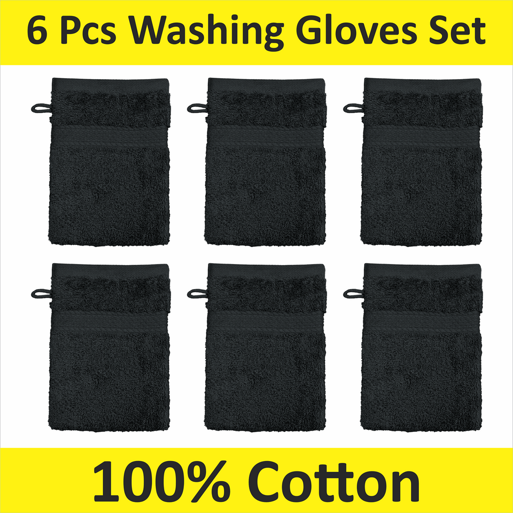 Wash Glove with Machine-Washable, Cotton, 6 Pack for practical home use - product gallery image 6