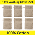 Wash Glove with Machine-Washable, Cotton, 6 Pack for practical home use