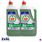 Washing-Up Liquid with 2 Pack, Fairy Original Hand Dish Washing Up Liquid 2x5L