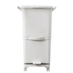 Waste Bins & Recycling with Wheels, Lockable, Plastic, 2 Tier 38L - product gallery image 5