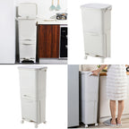 Waste Bins & Recycling with Wheels, Lockable, Plastic, 2 Tier 38L - product gallery image 7