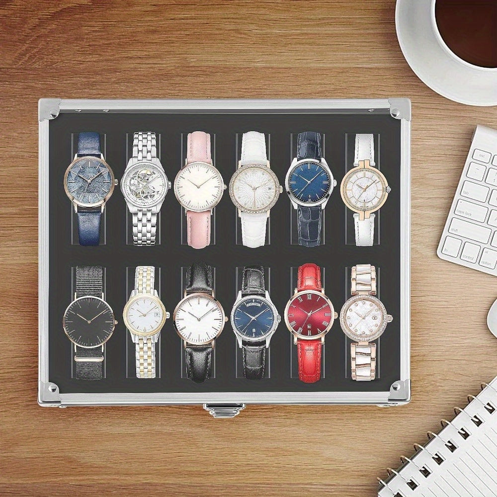 Watch Boxes & Case with Lockable, Metal, 12 Slots for storage and organisation - product gallery image 5