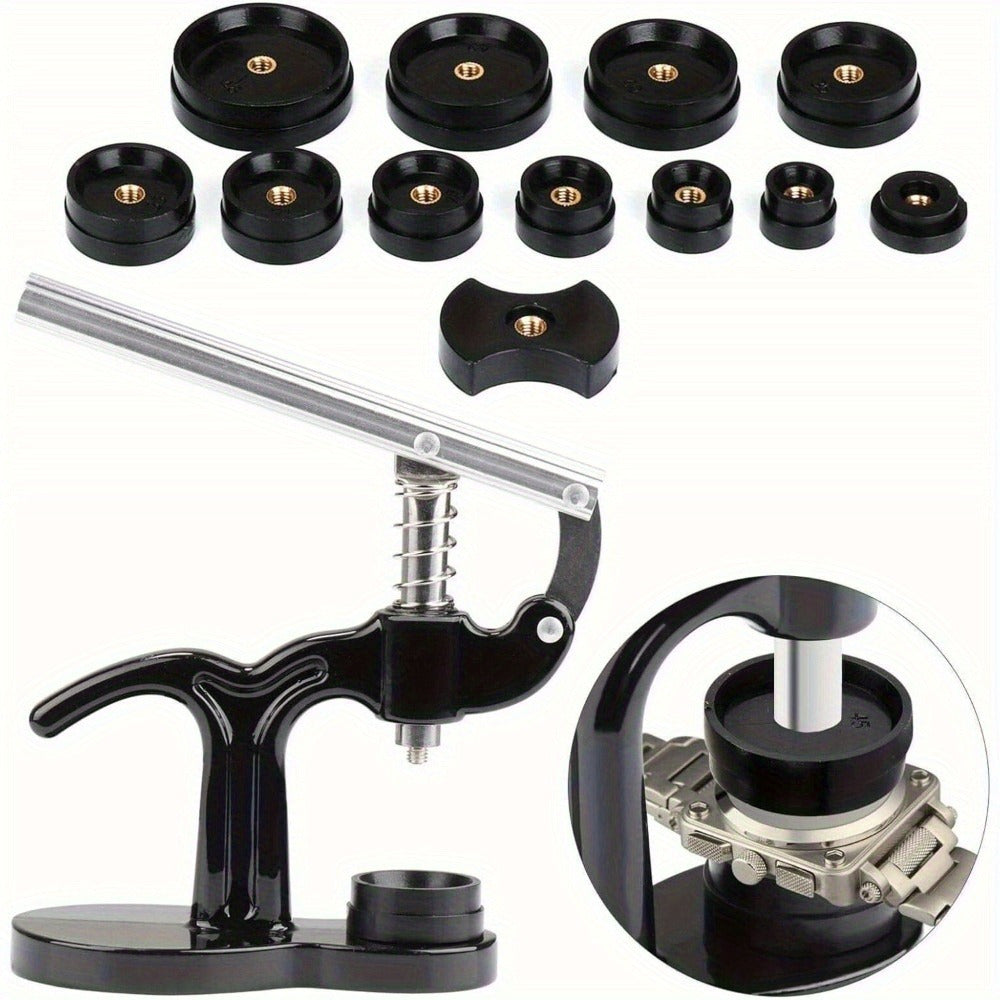 Watch Repair Tool with 18mm, 50mm, Metal, 13pcs, Back Case Press Kit 13pcs Dies - product gallery image 2