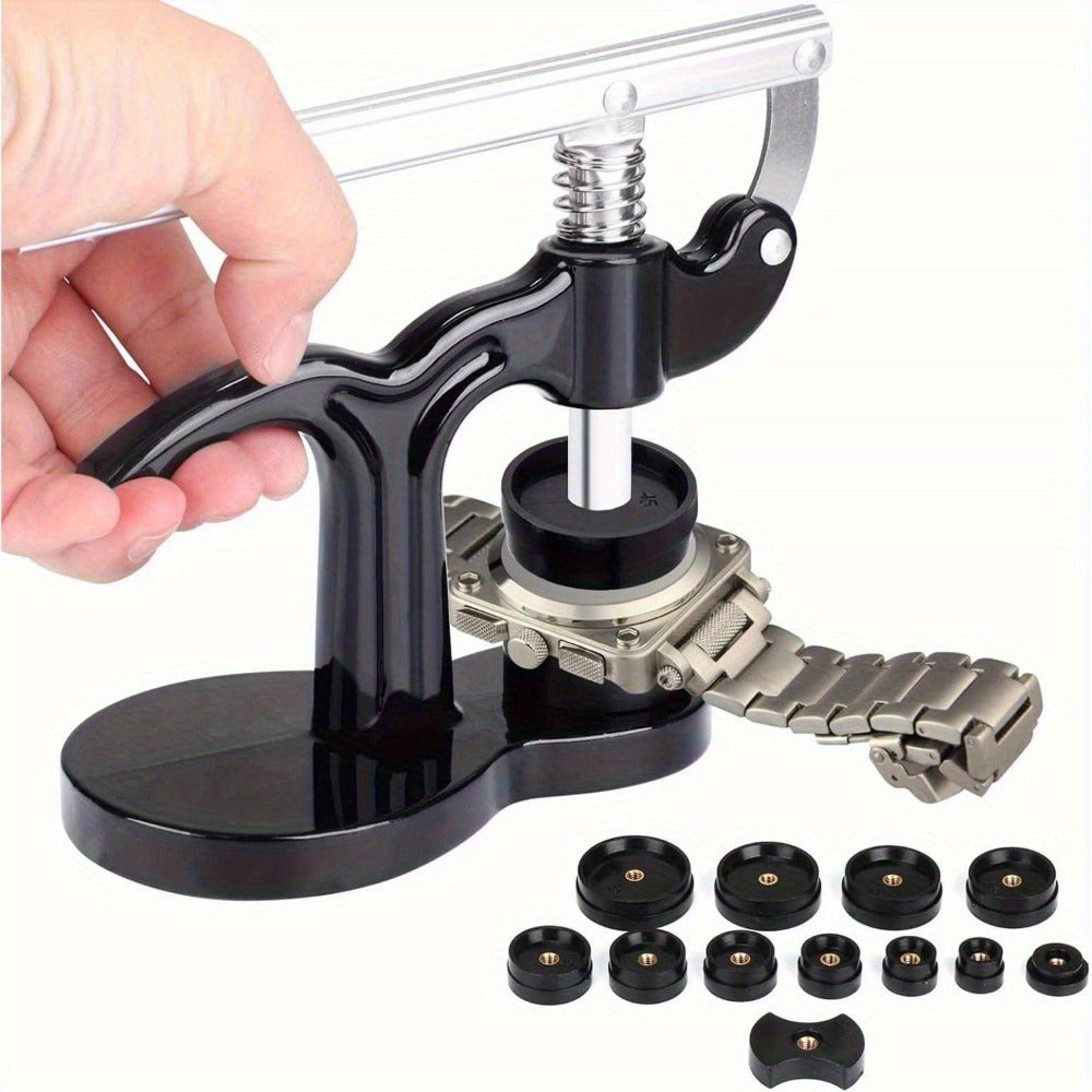 Watch Repair Tool with 18mm, 50mm, Metal, 13pcs, Back Case Press Kit 13pcs Dies