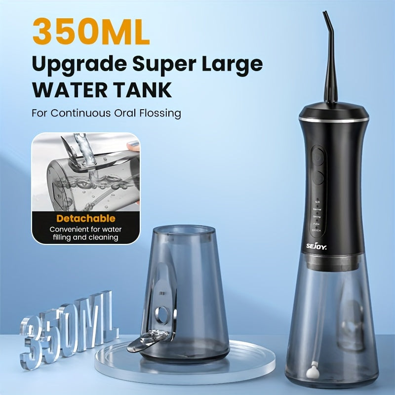 Water Flosser with Rechargeable, Waterproof, 350ml - product gallery image 7