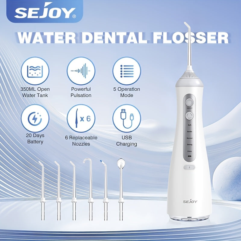 Water Flosser with Rechargeable, Waterproof, 350ml - product gallery image 9