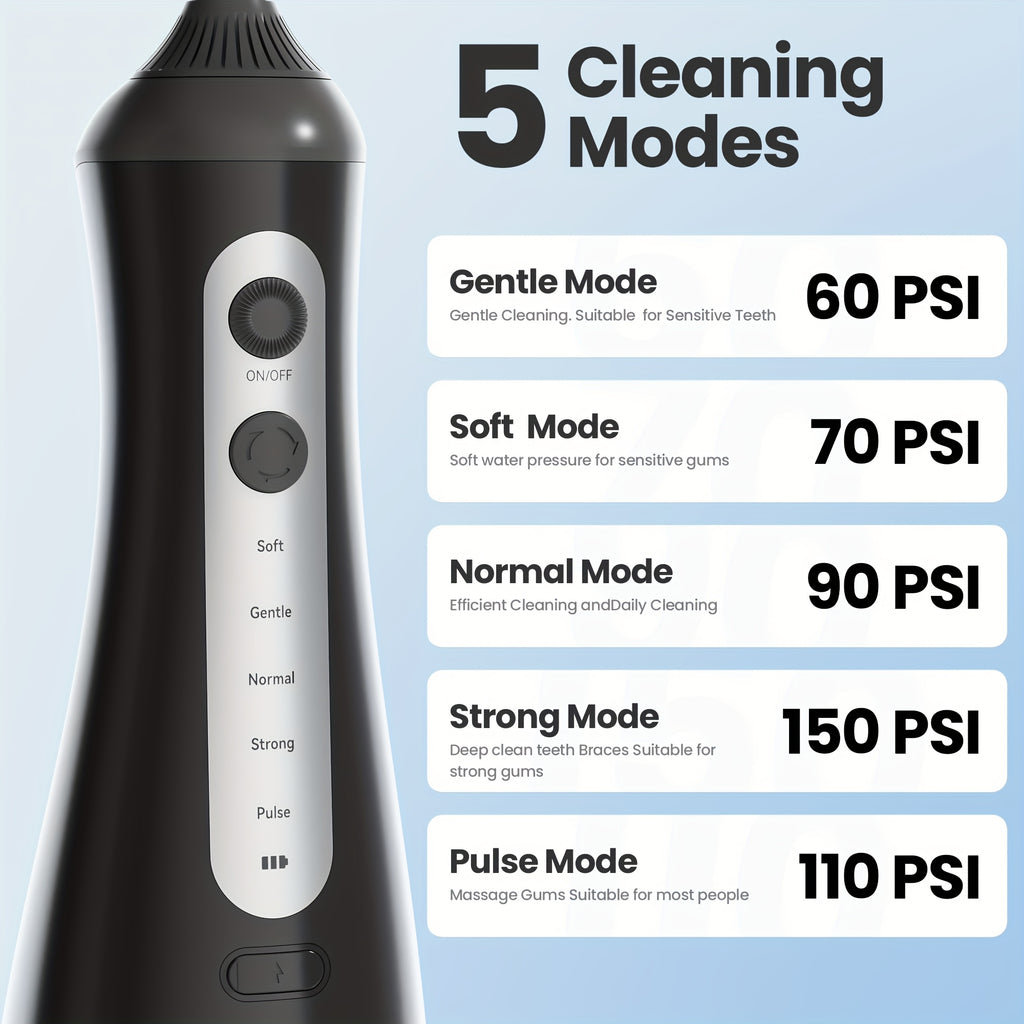 Water Flosser with Rechargeable, Wireless, 350ml for travel - product gallery image 2