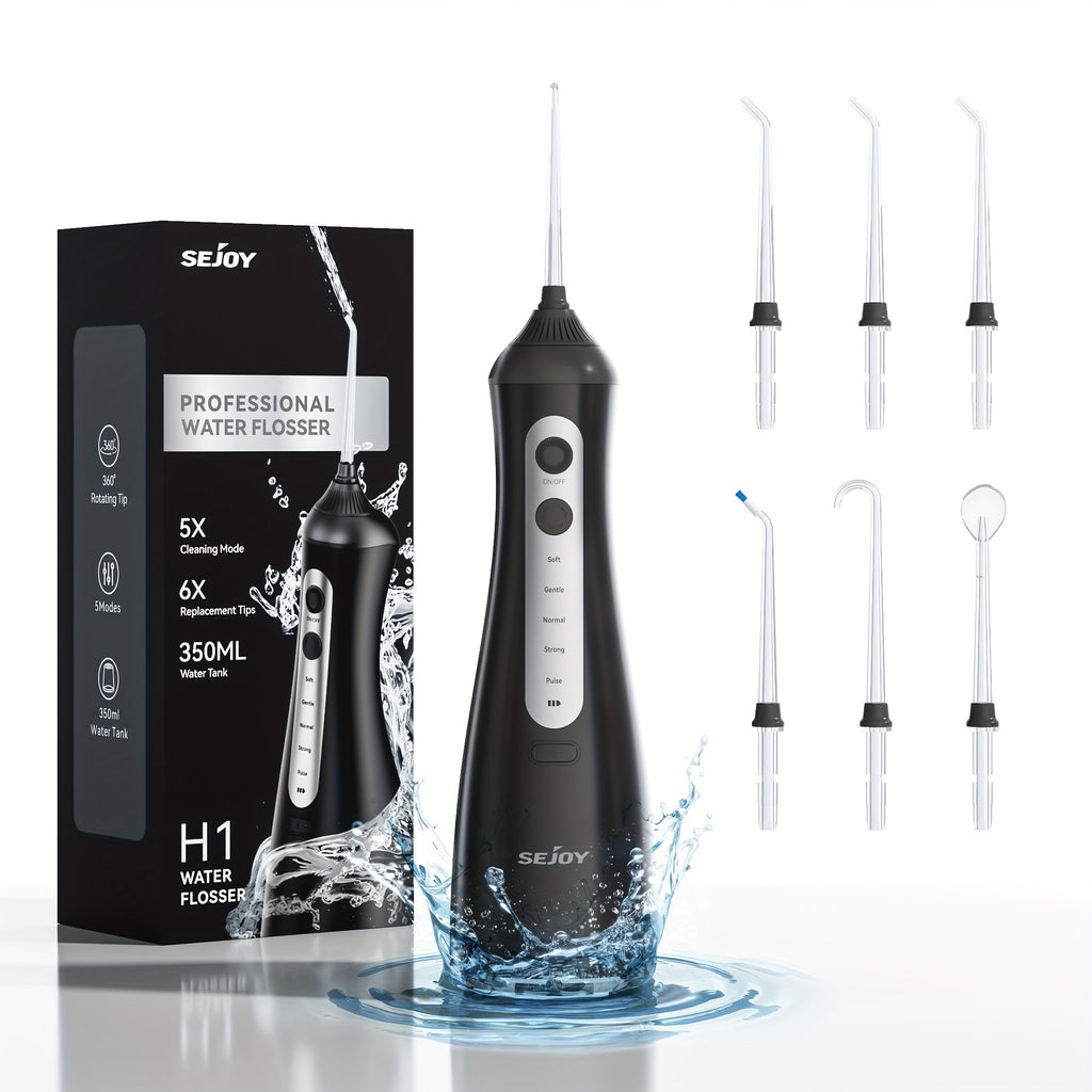 Water Flosser with Rechargeable, Wireless, 350ml for travel