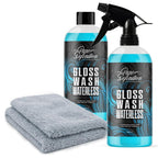Waterless Car Wash with Wheels, 500ml, Glass, Spray Wax Gloss Shine Carnauba Wax - product gallery image 2
