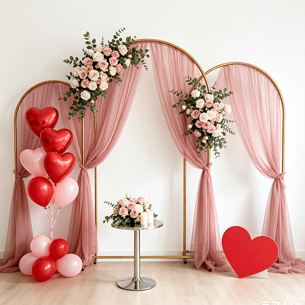 Wedding Arch Frame with Freestanding, 6ft, 6.6ft, Metal, Gold Moon Gate 6ft, 6.6ft 7.2ft - product gallery image 4