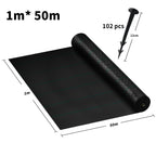 Weed Control Fabric with Lockable, 100g, 10m, Plastic, Heavy Duty 100g/m² Ground Nails - product gallery image 6