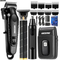 WEEME Hair Clippers 4pcs 3pcs 2pcs Black Golden Men Professional, Beard Trimmer Kit - Black 4pcs option